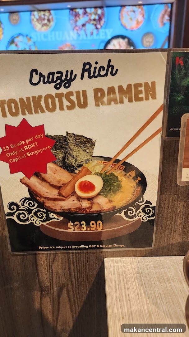 Crazy Rich Tonkotsu Ramen advertisement