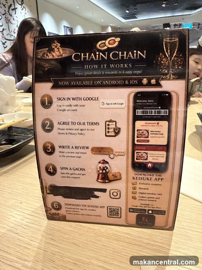 Chain Chain App Instructions Sign