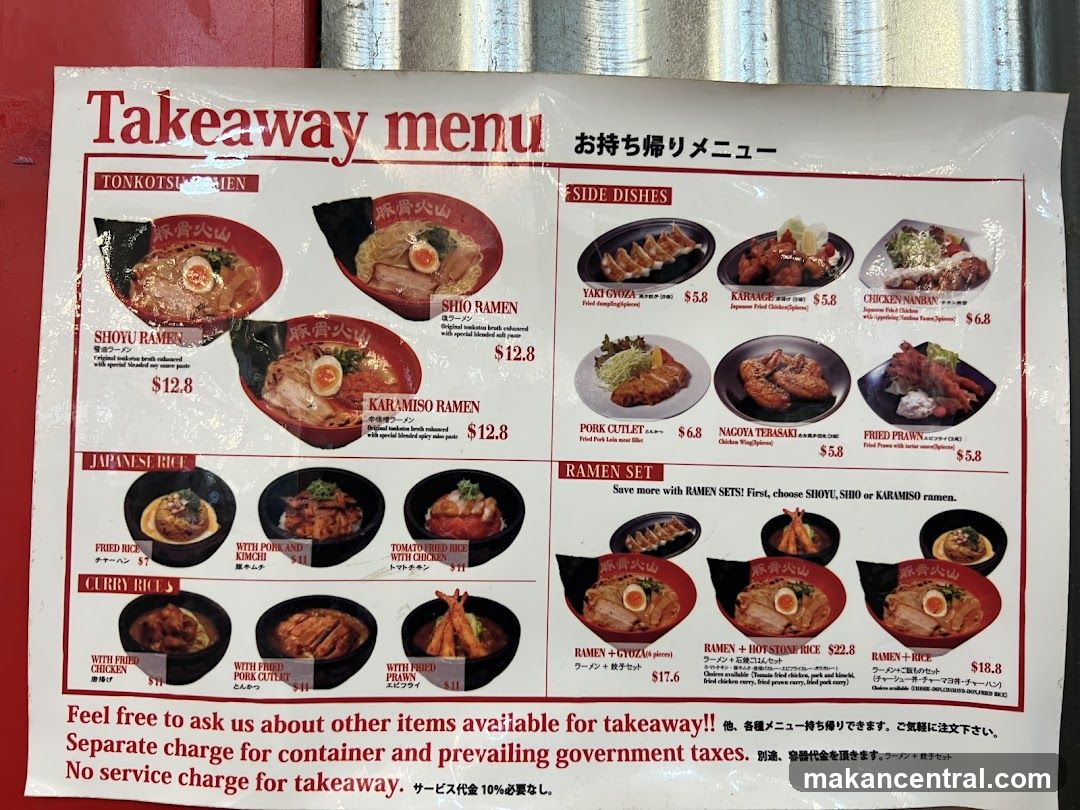 Takeaway Menu