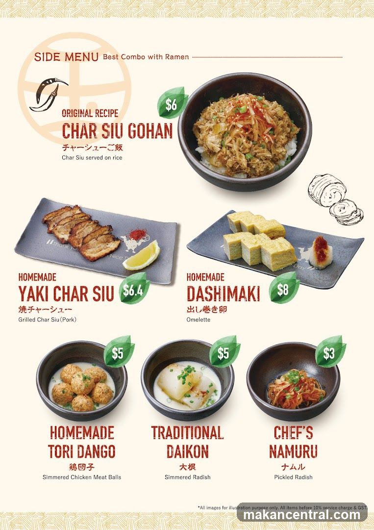 Side Menu Best Combo with Ramen
