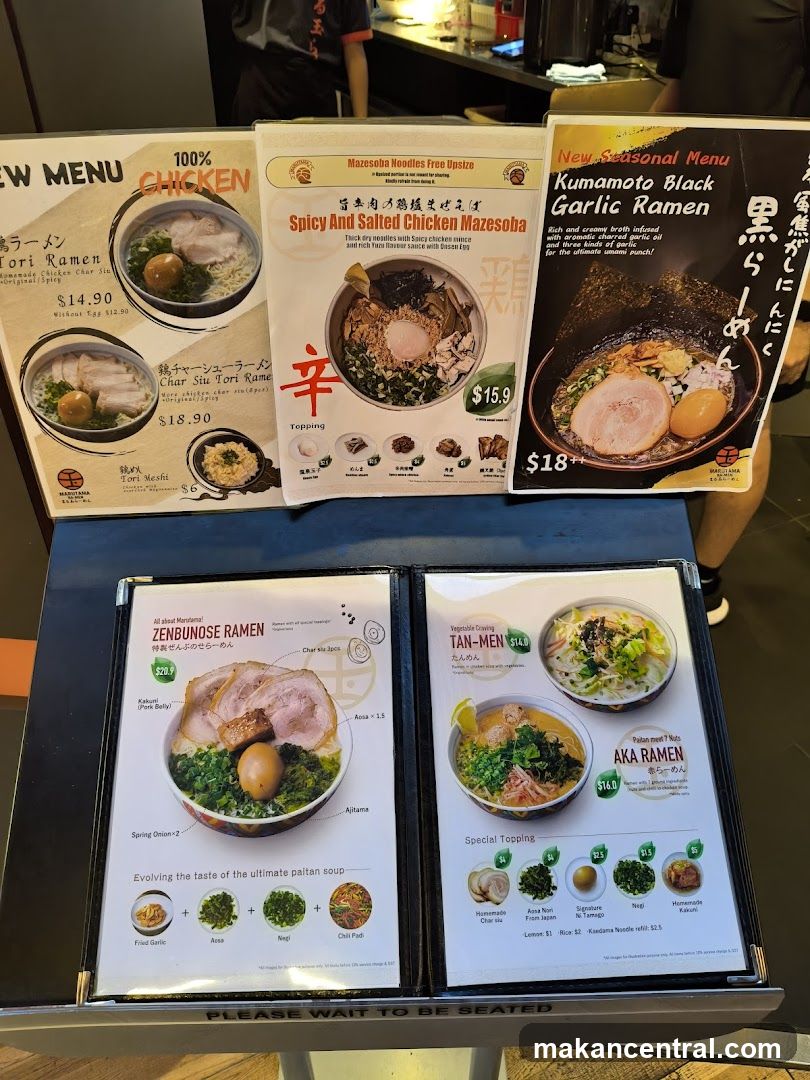 Ramen Menu Display