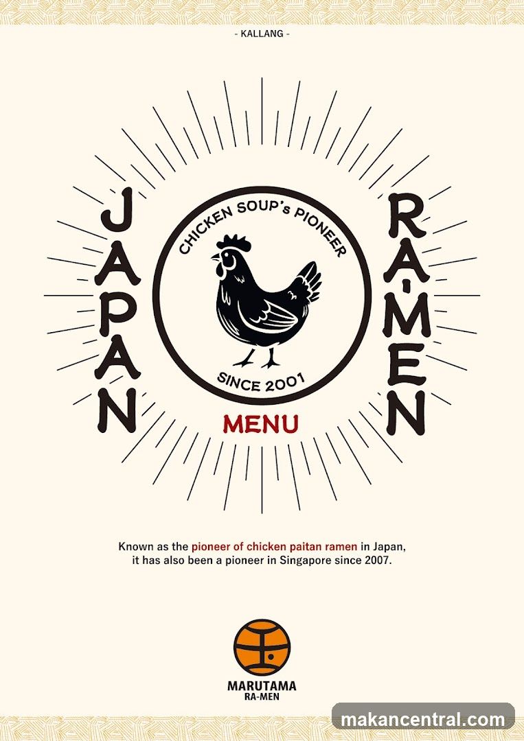 Marutama Ra-Men Menu Cover