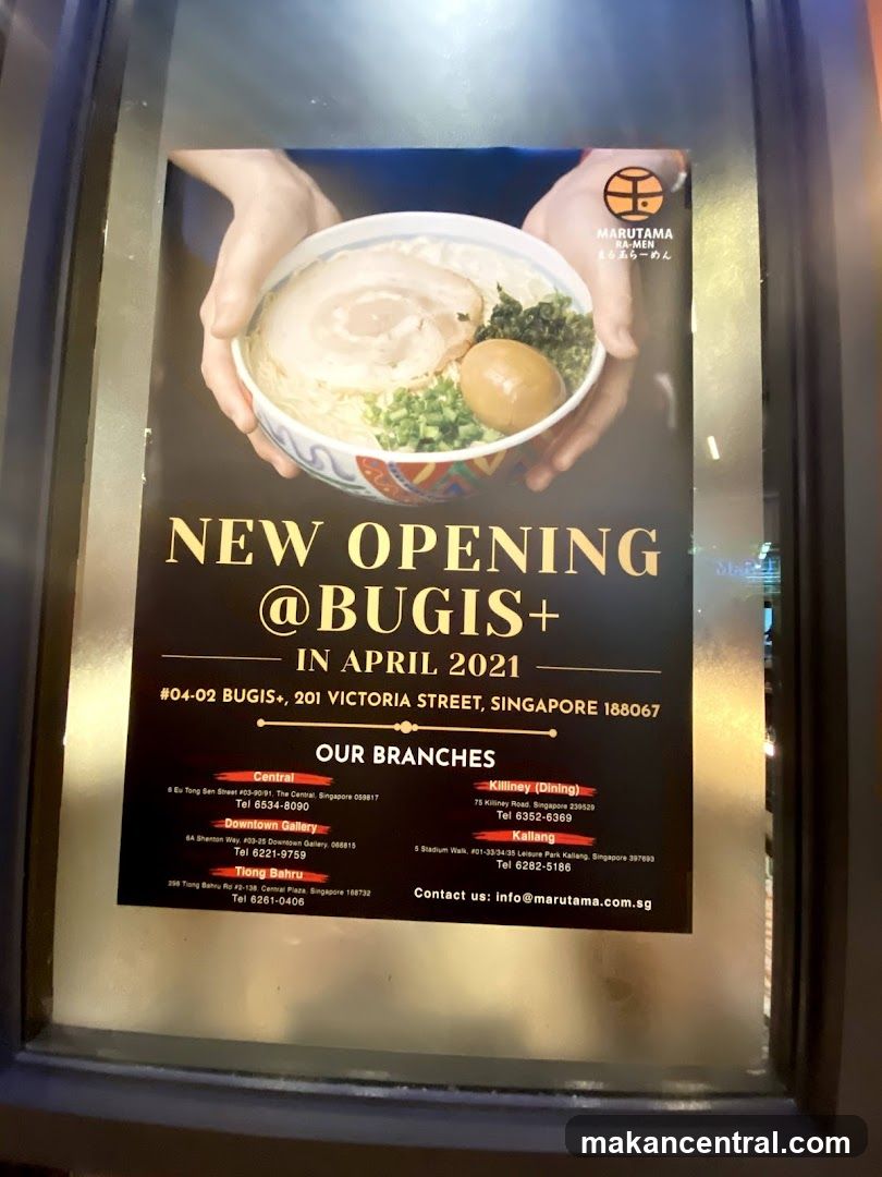 Marutama Ramen New Opening Advertisement