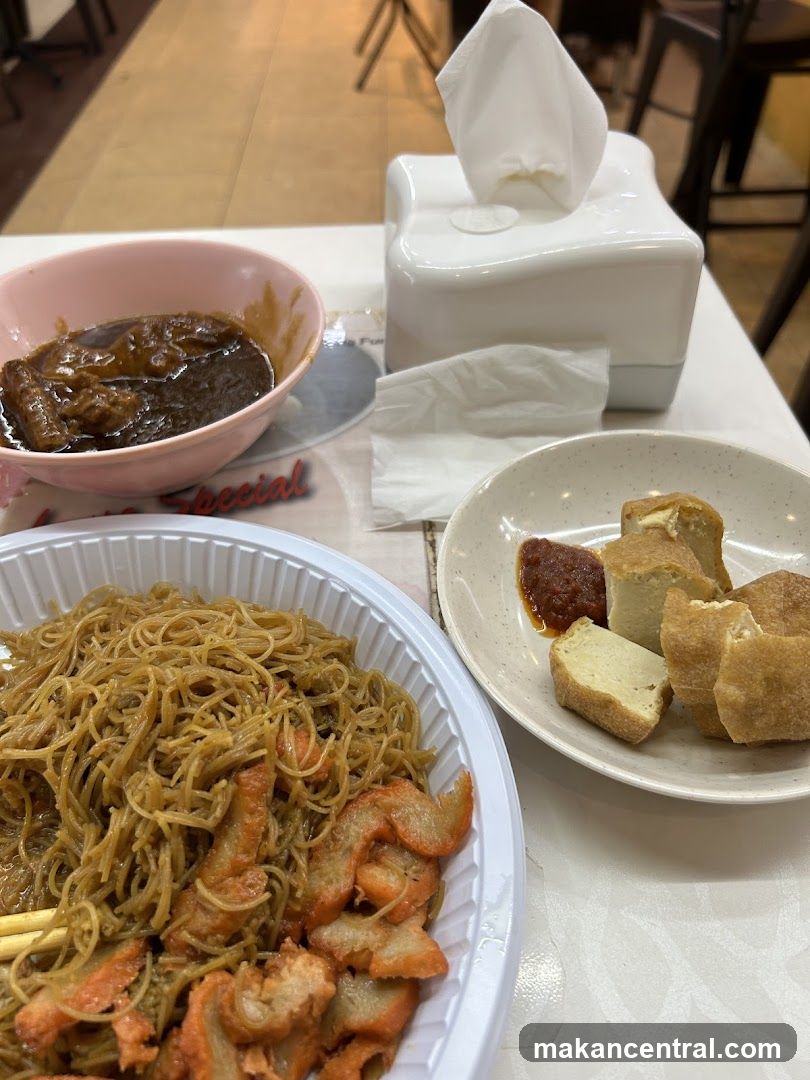 Dining Table with Food Items