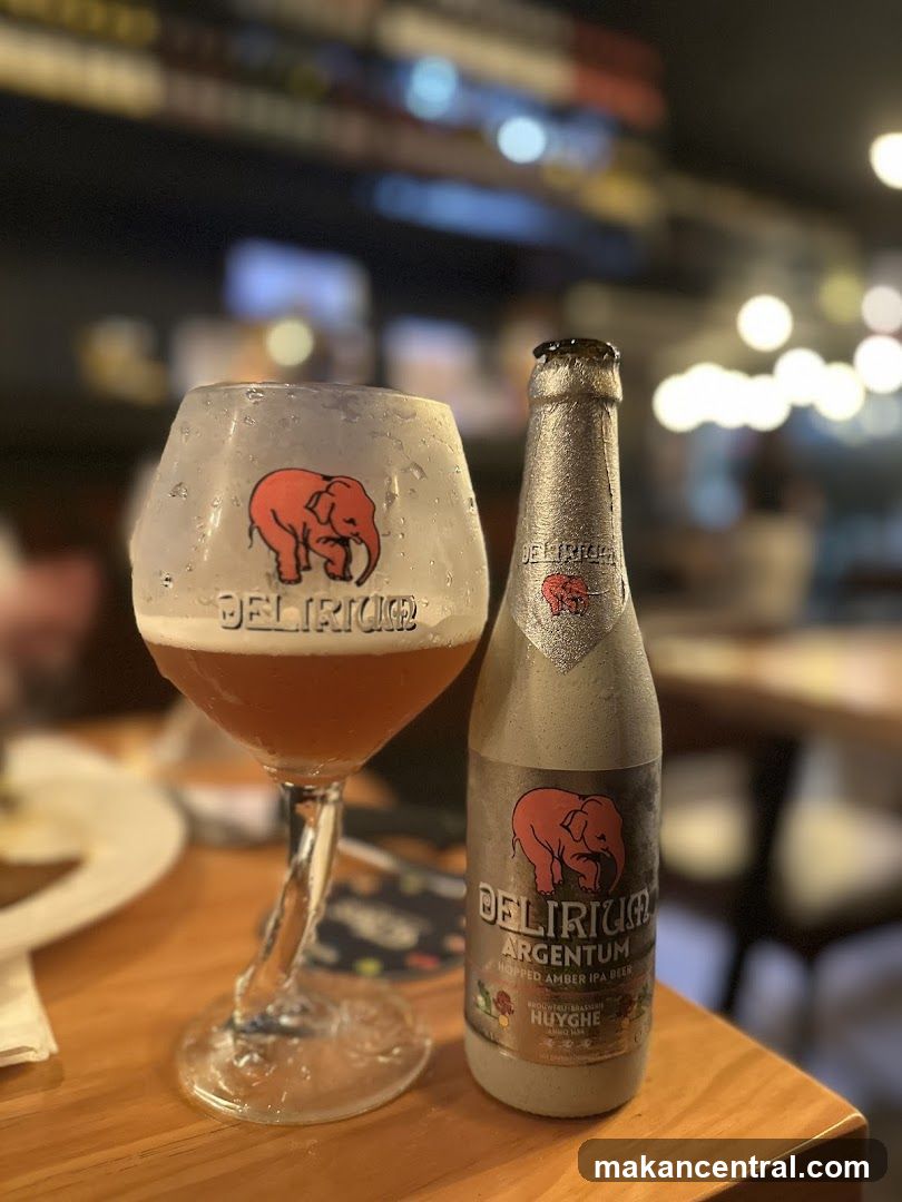 Beer and Glass on Table