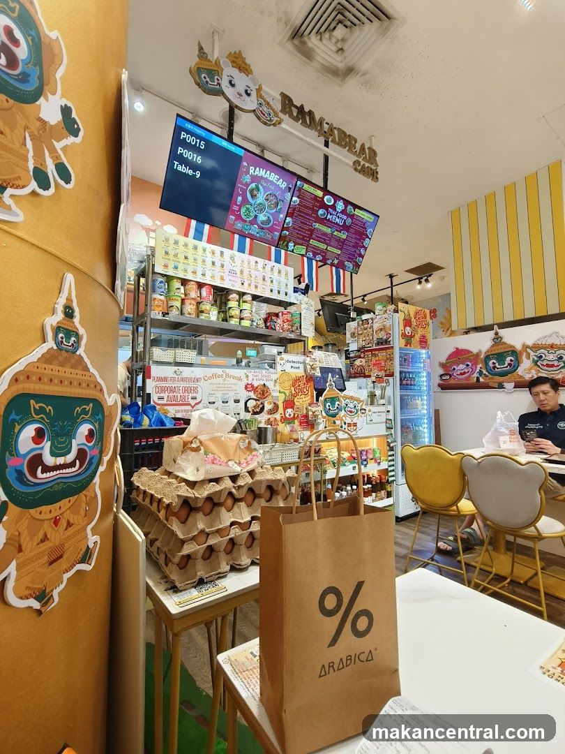 Interior of Ramabear Cafe