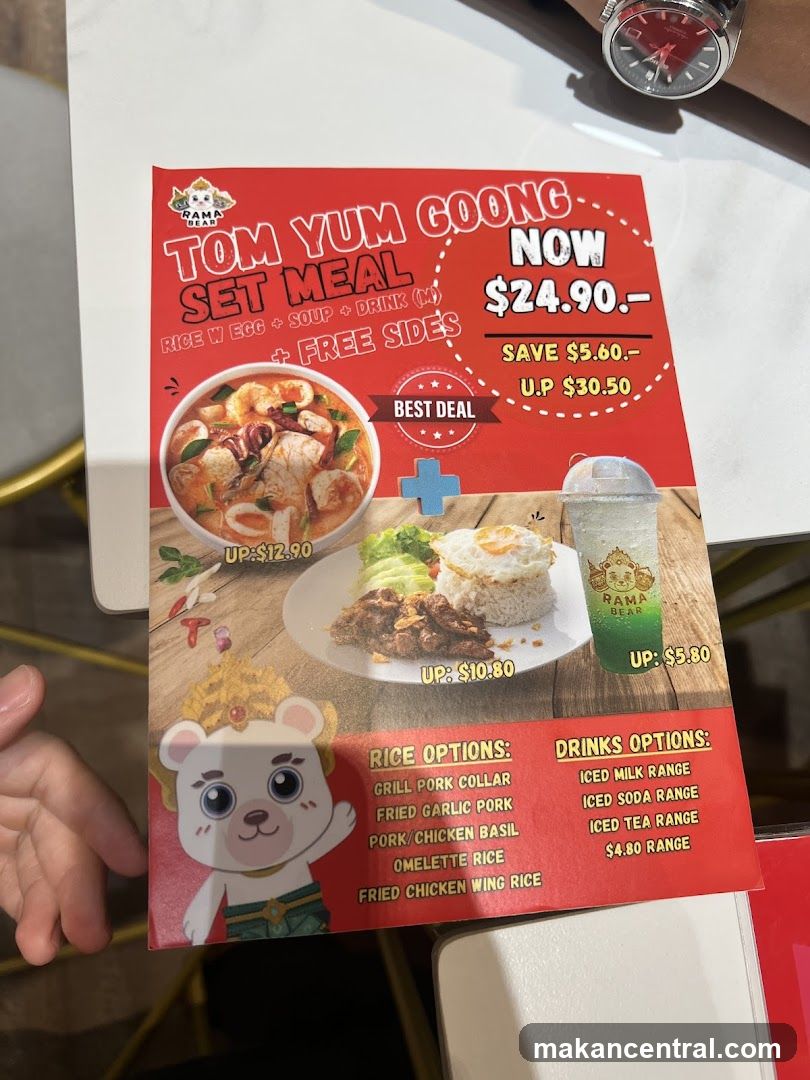 Promotional Poster for Tom Yum Goong Set Meal