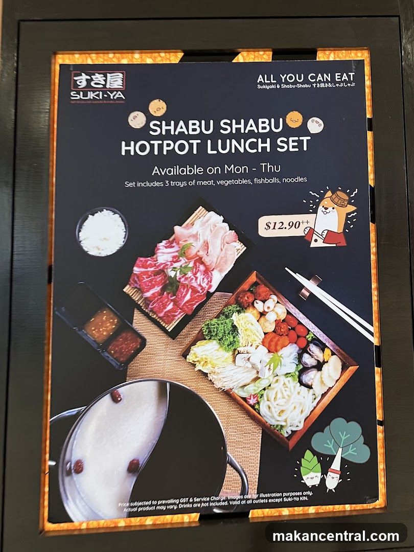 Shabu Shabu Hotpot Lunch Set Advertisement
