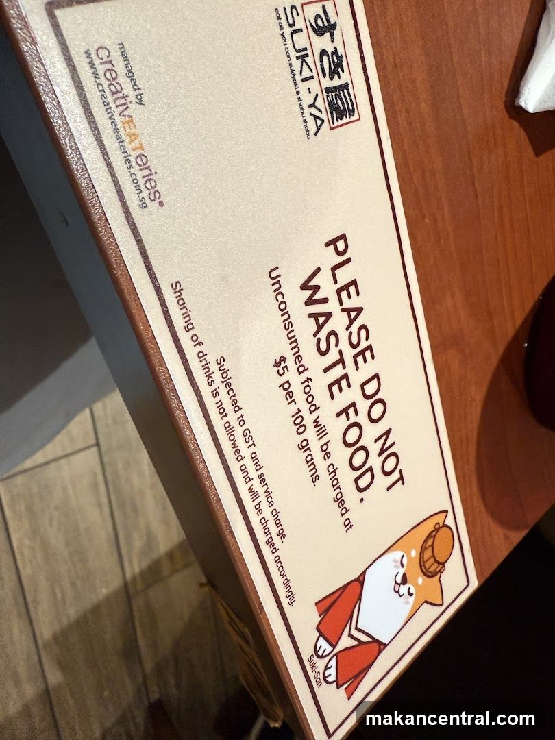 Table Sign at Restaurant