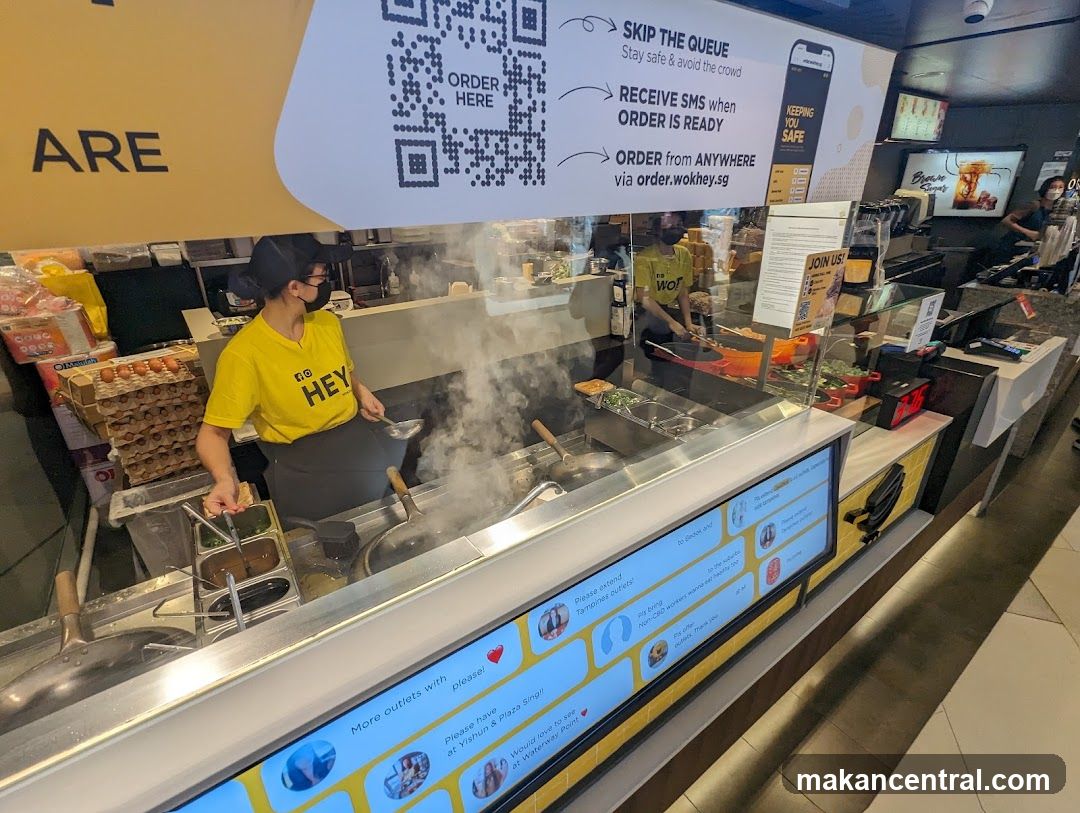 Food stall interior