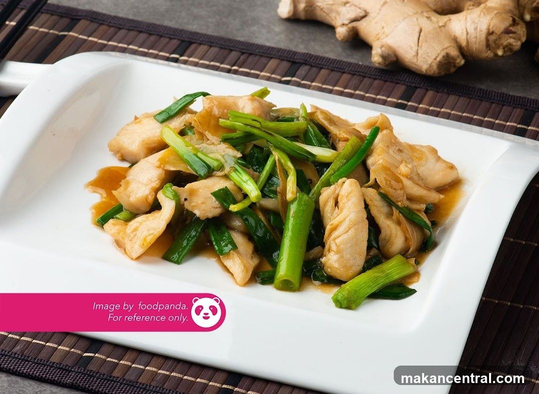 Cooked Chicken with Green Onions