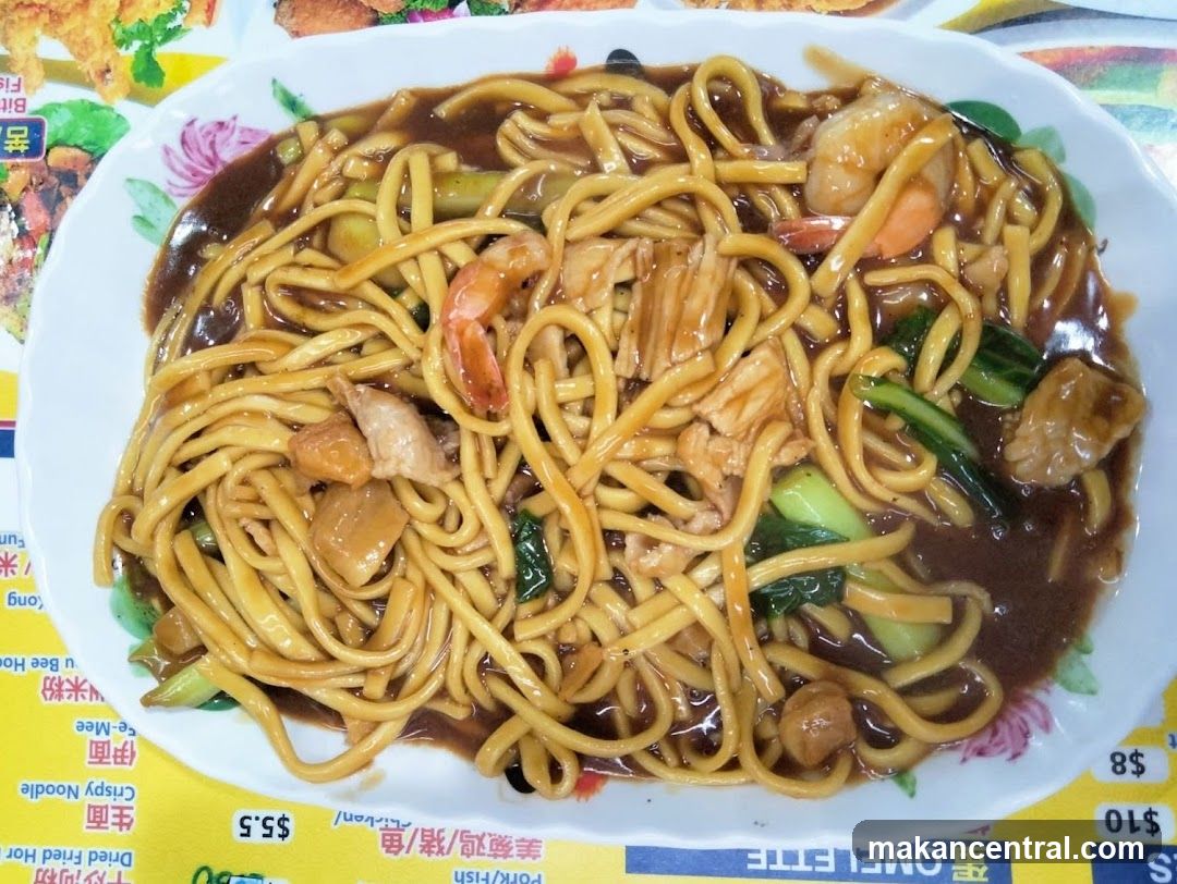 Noodle Dish on Plate
