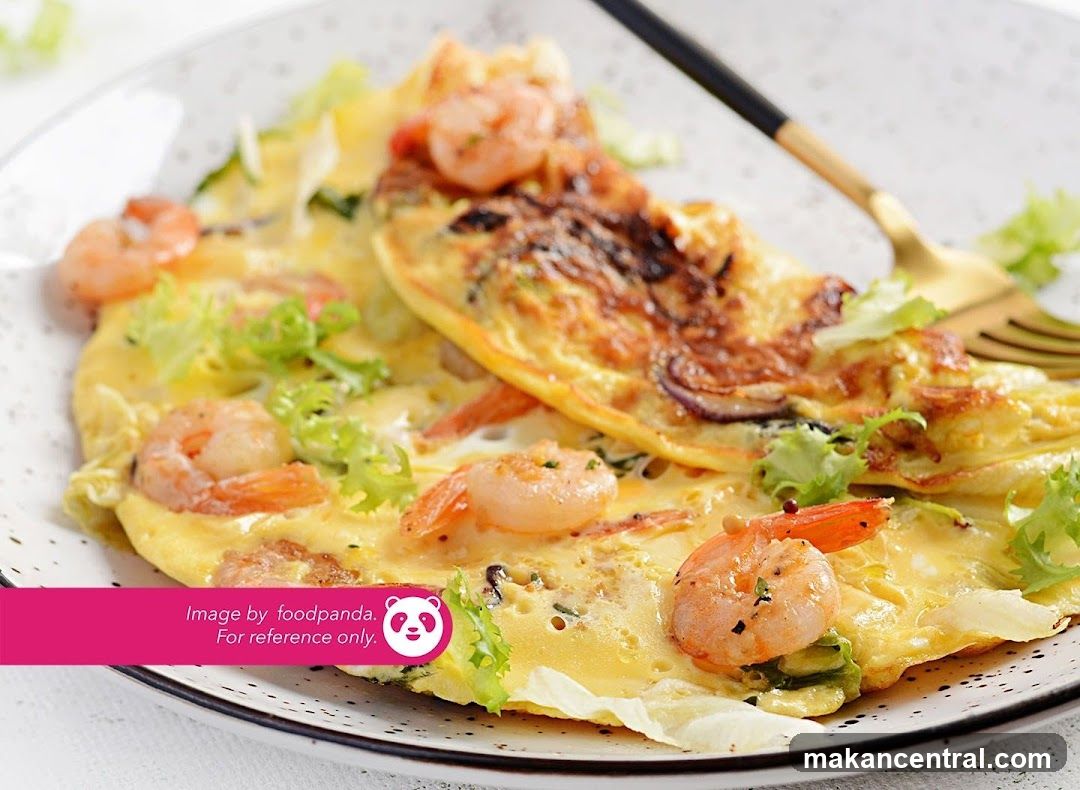 Shrimp Omelette Dish