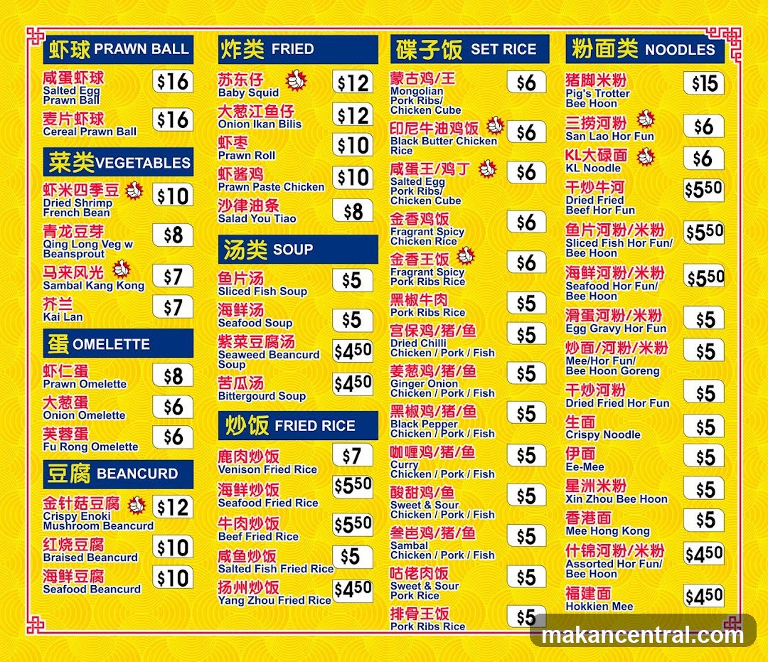 Restaurant Menu