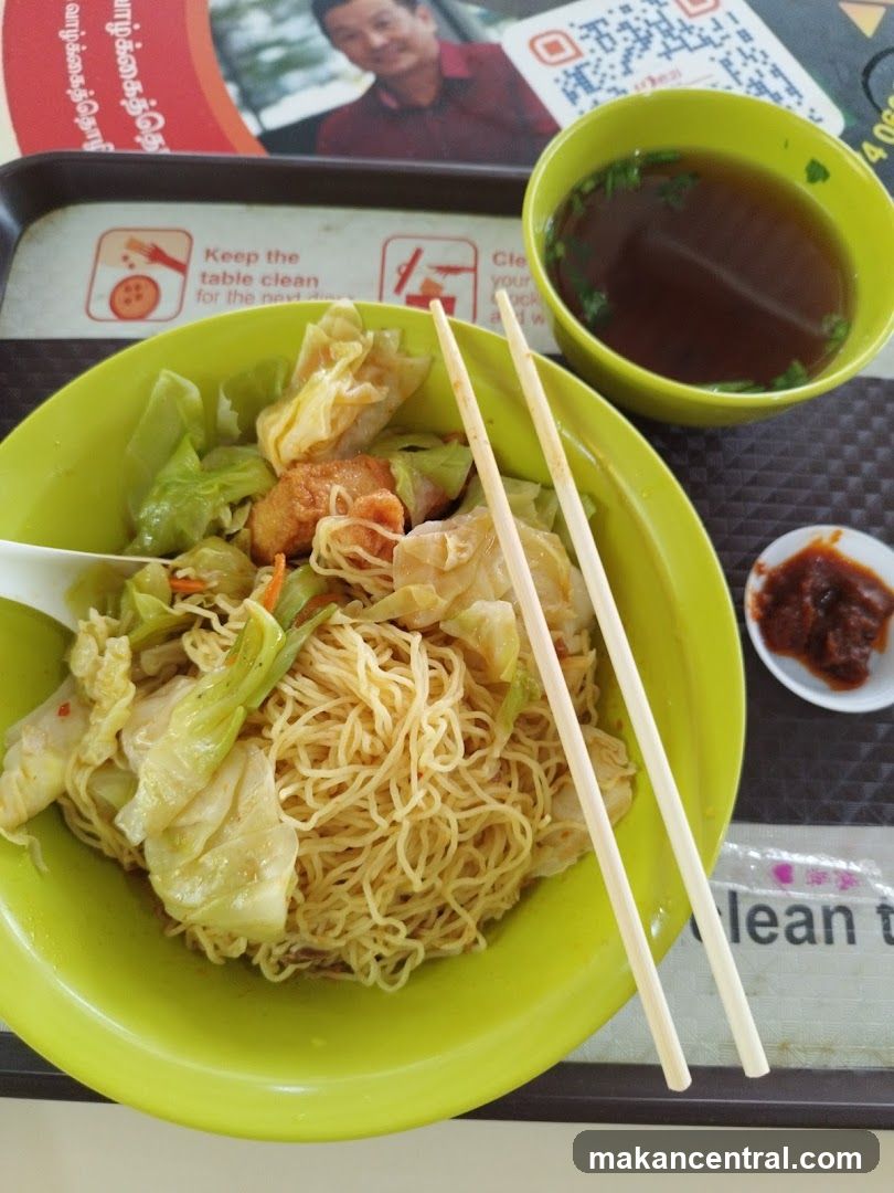 Food served at a food stall