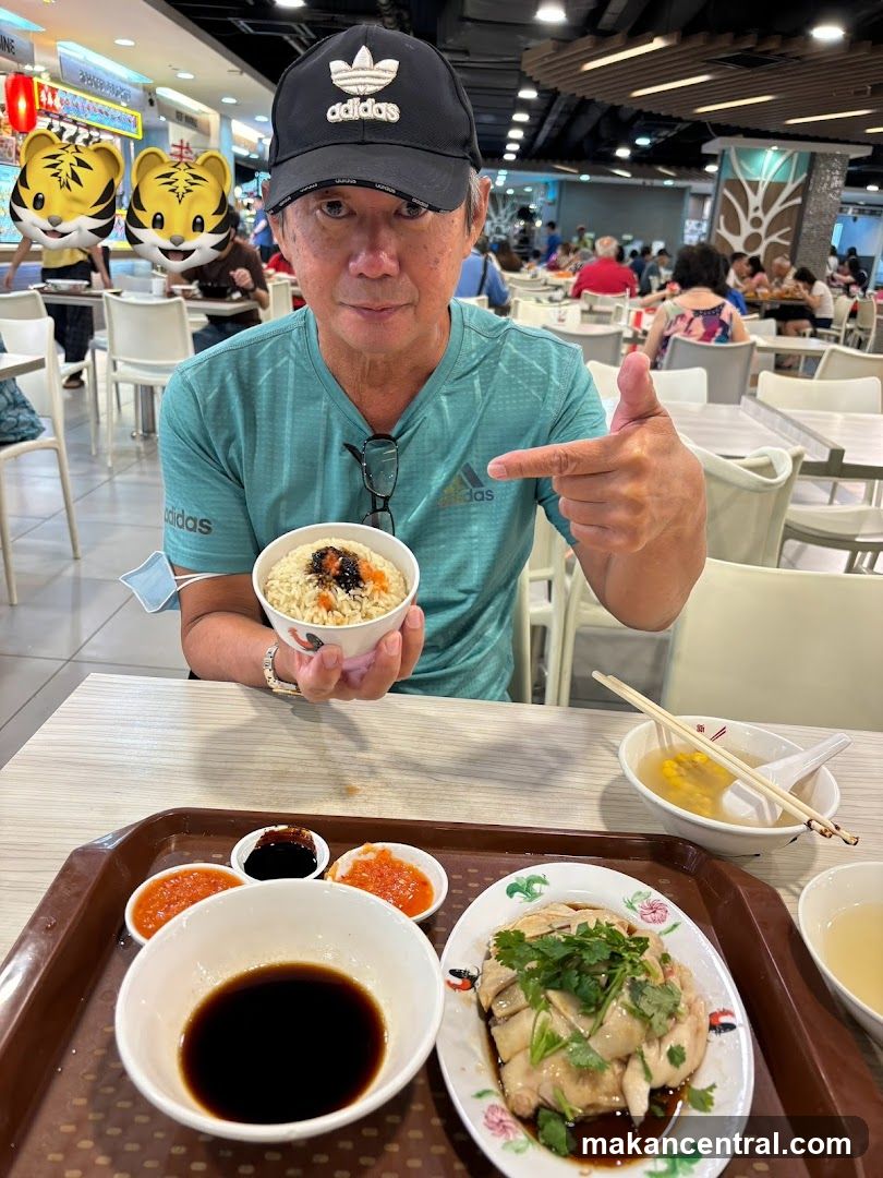Man at food court