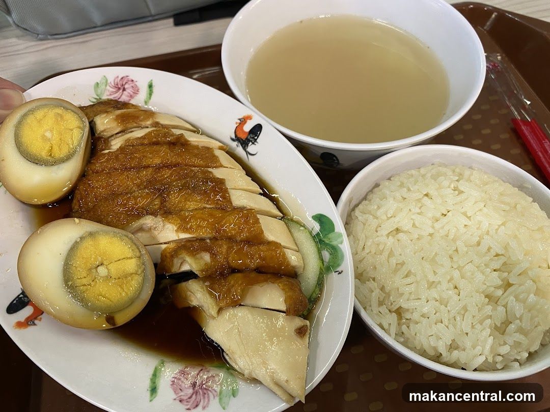 Food Plate with Chicken Rice Set
