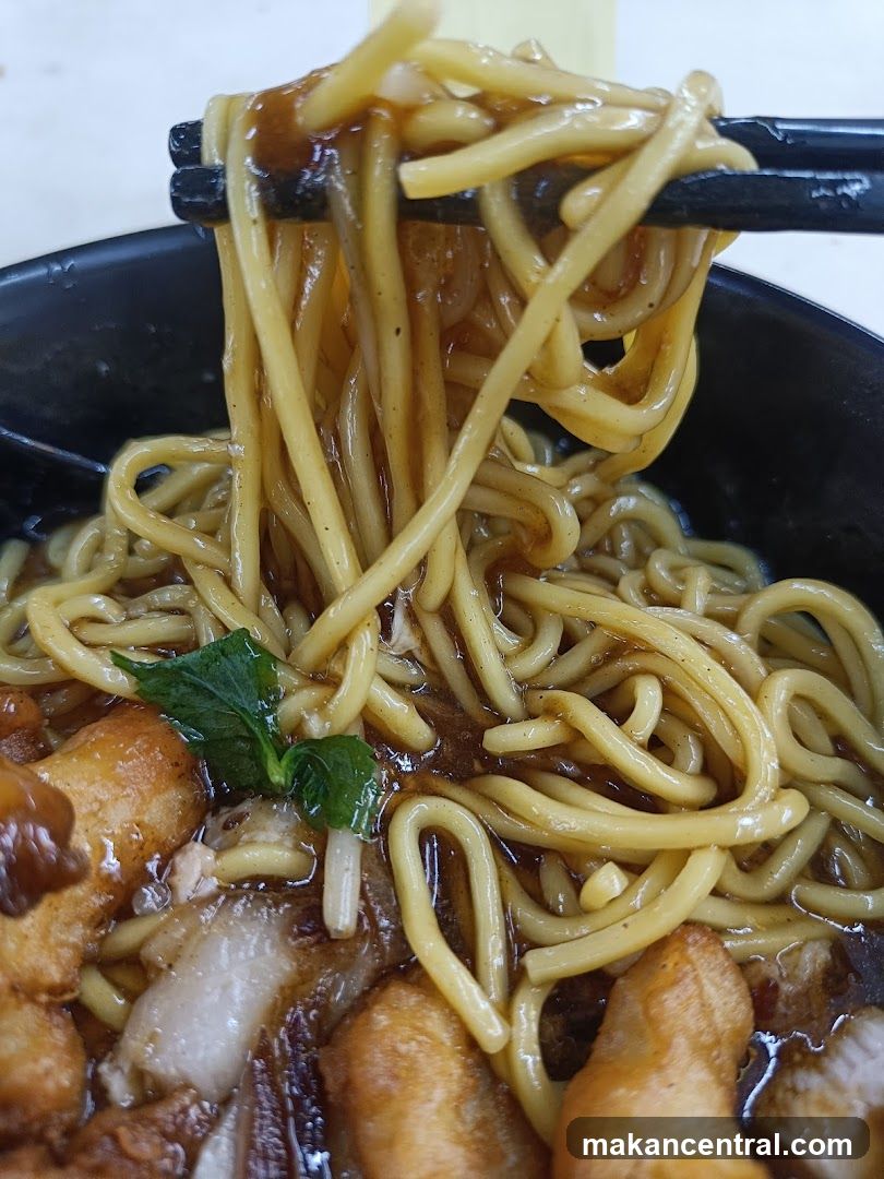 Noodles with Sauce and Toppings