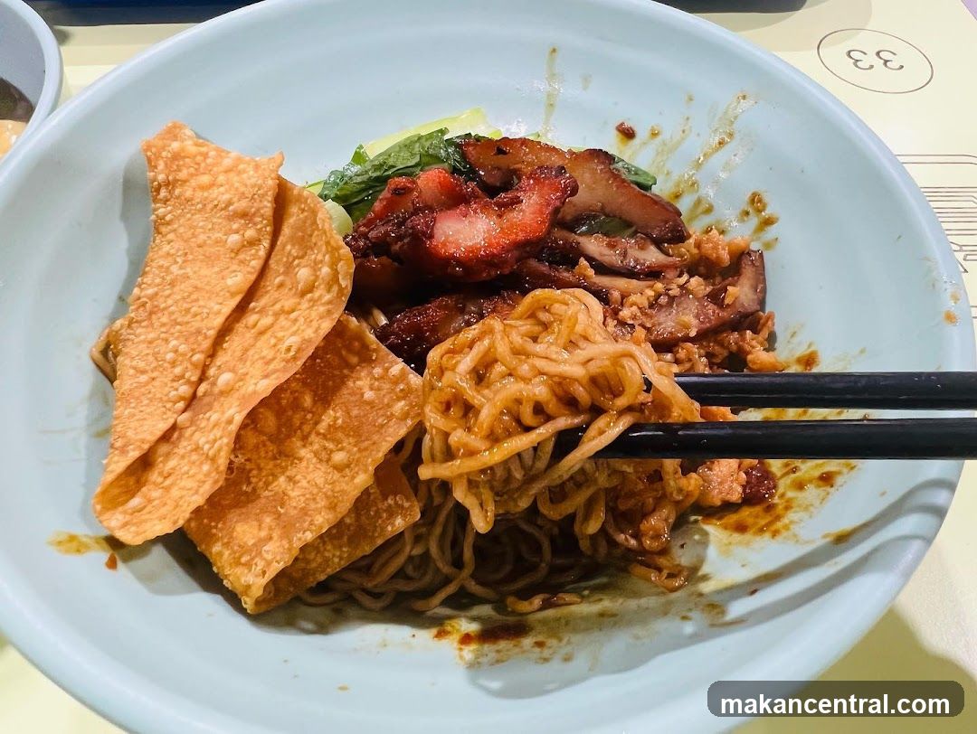 Noodle Dish with Pork and Crispy Sheets