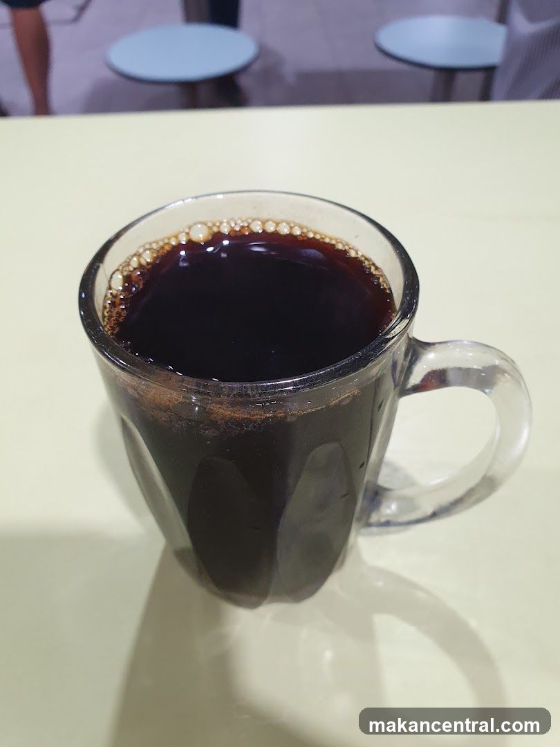 Coffee in a glass mug