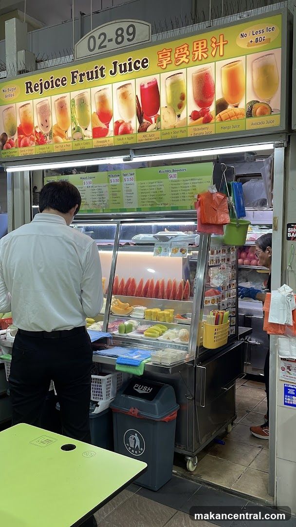 Rejoice Fruit Juice stall interior