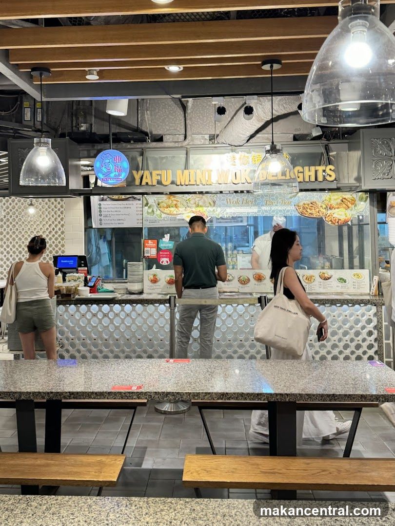 Food court stall interior