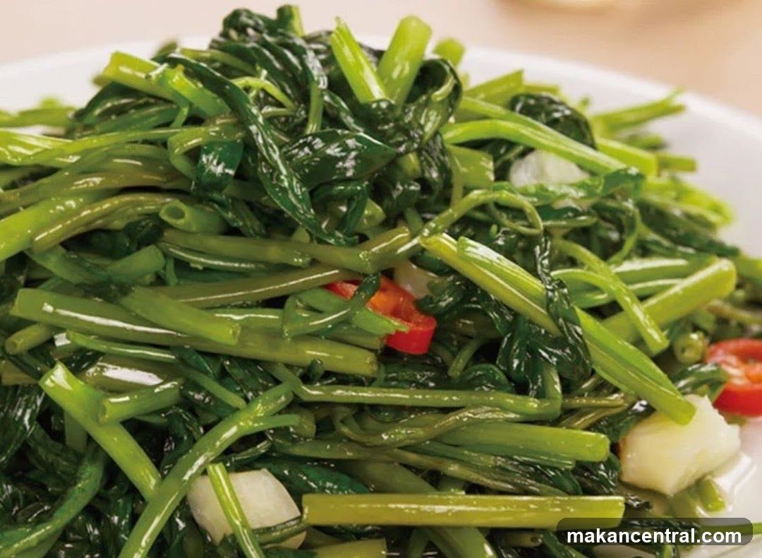 Stir-fried greens dish