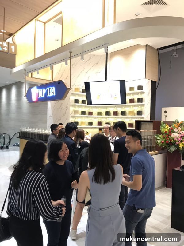 Interior of a tea shop