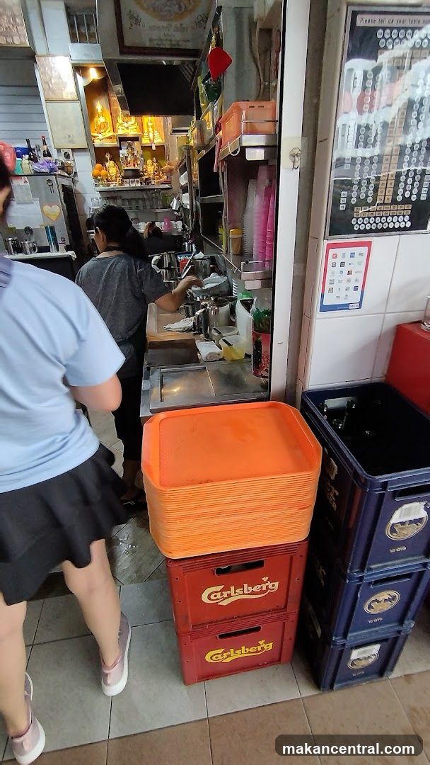 Interior of a small eatery