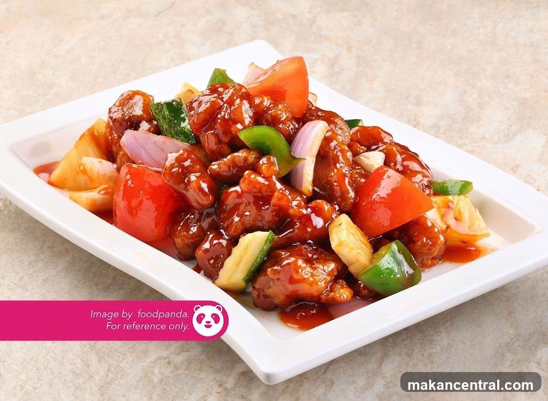 Sichuan-style sweet and sour chicken dish