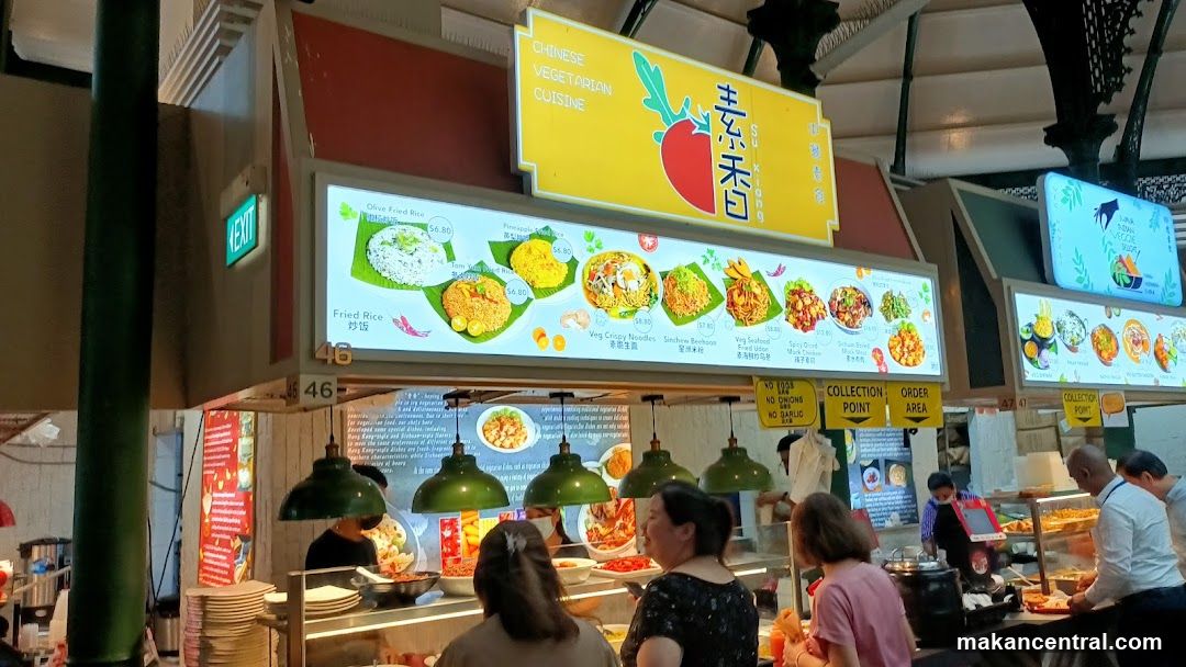 Vegetarian Cuisine Stall Interior