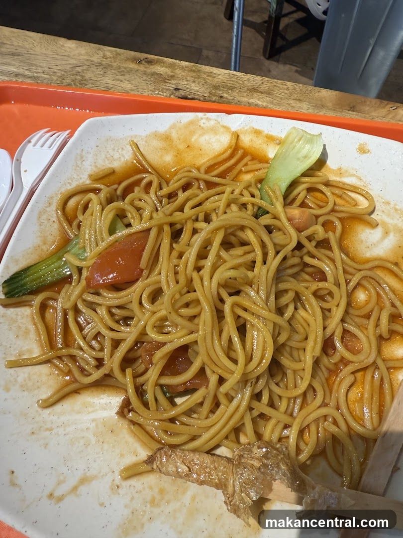 Noodles on Plate