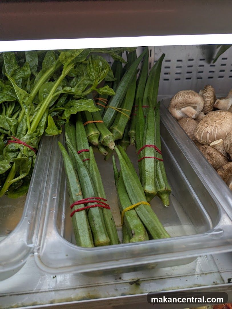 Vegetable Display in Store