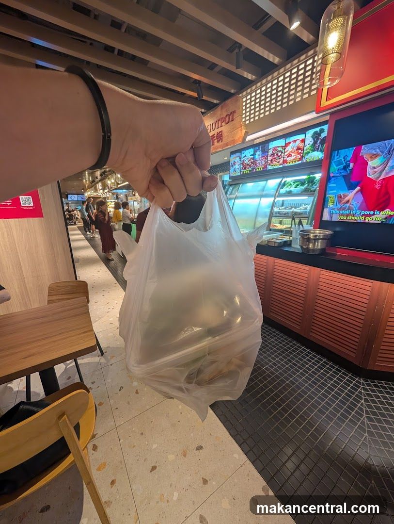 Interior food court scene