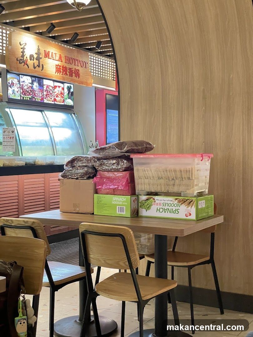 Interior of a food stall