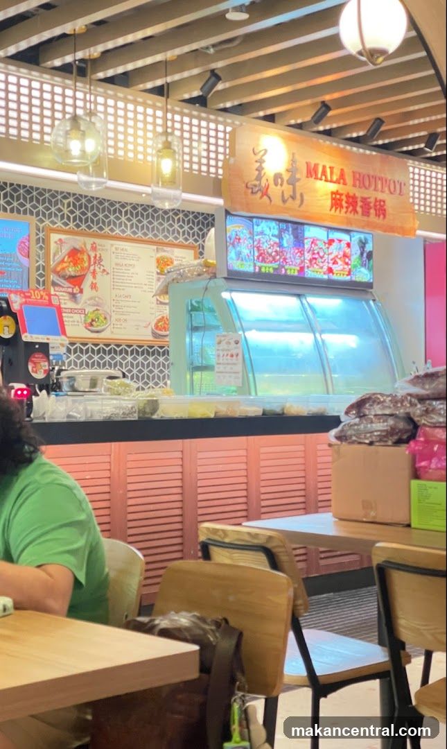 Interior of a food stall