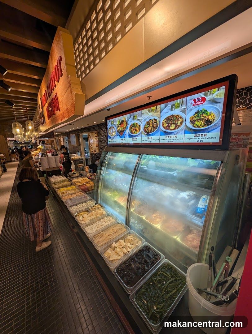 Food stall interior
