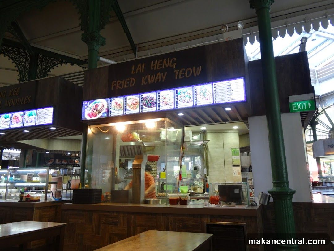 Interior food stall at a market