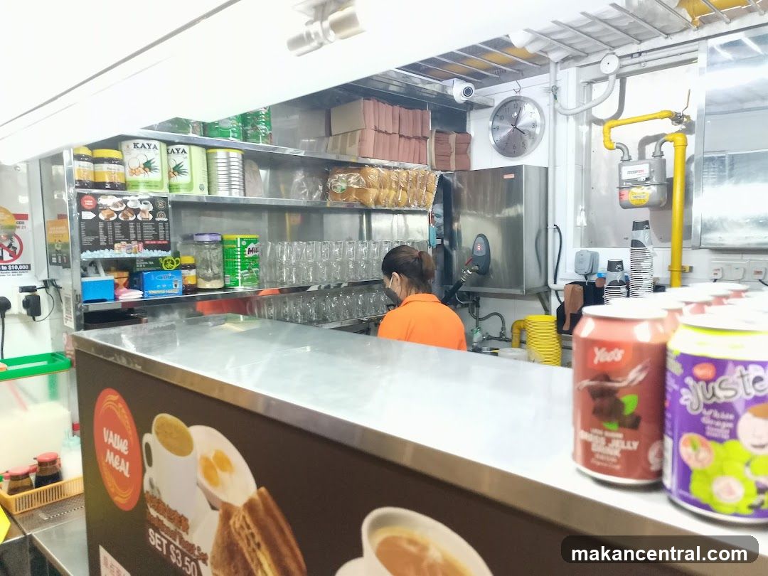 Interior of a food stall
