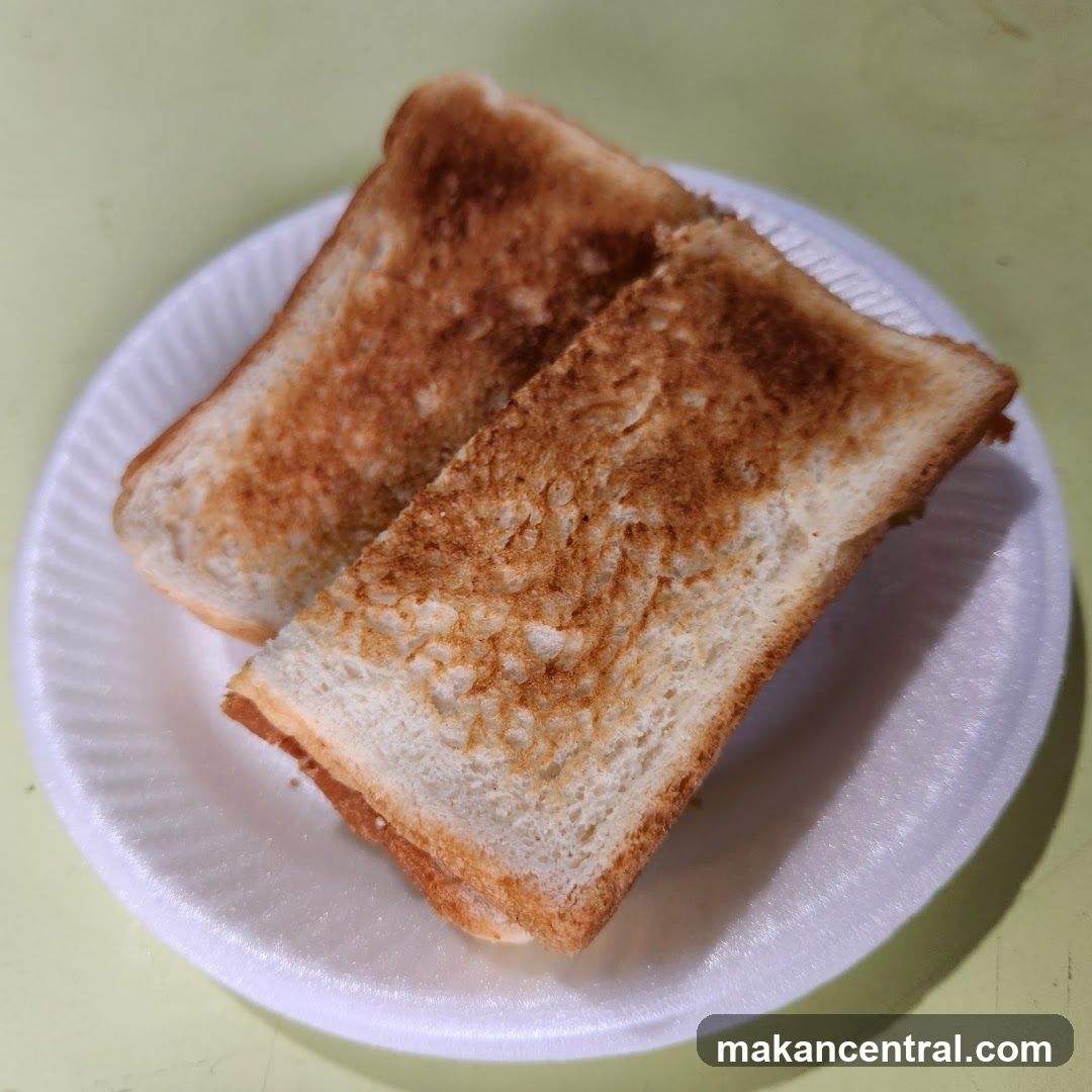 Toasted Bread on Plate