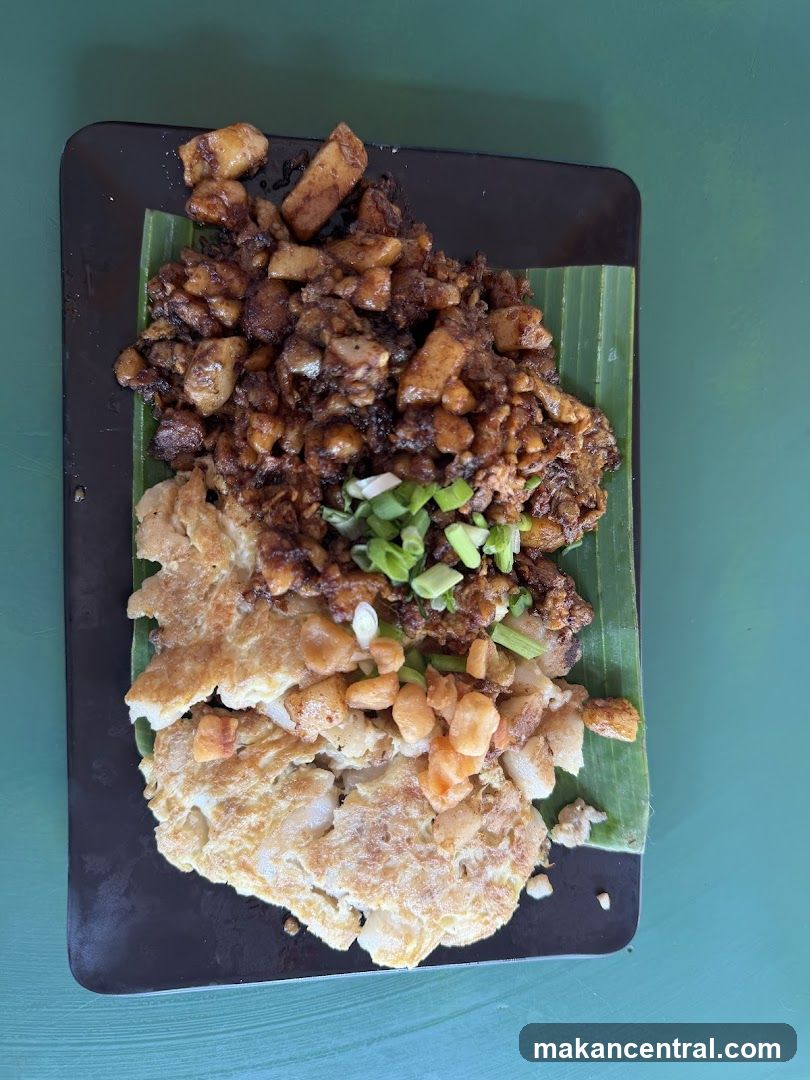 Food Plate on Green Surface
