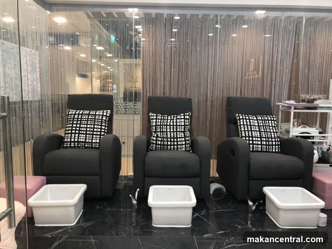Interior of a pedicure or spa lounge