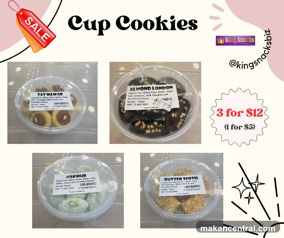 Cup Cookies Sale Advertisement