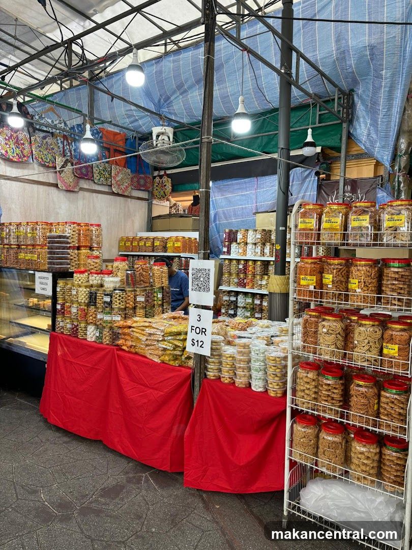 Market stall interior