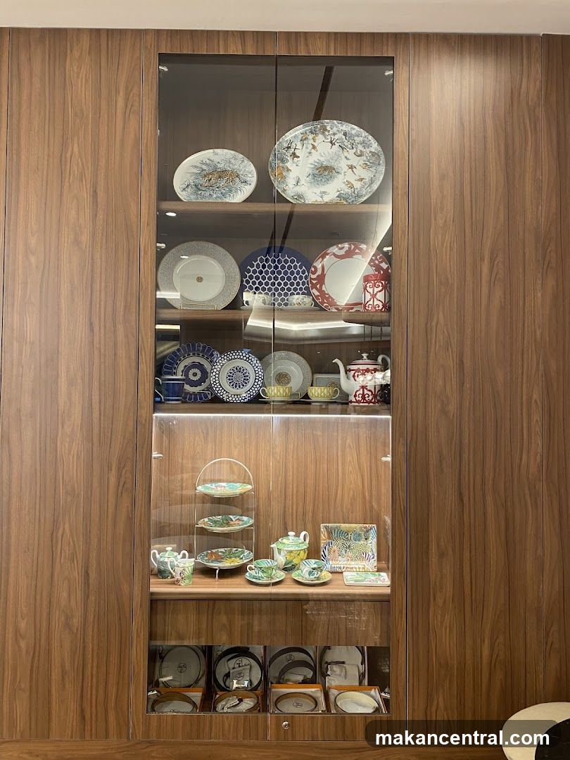 Display Cabinet with Ceramics