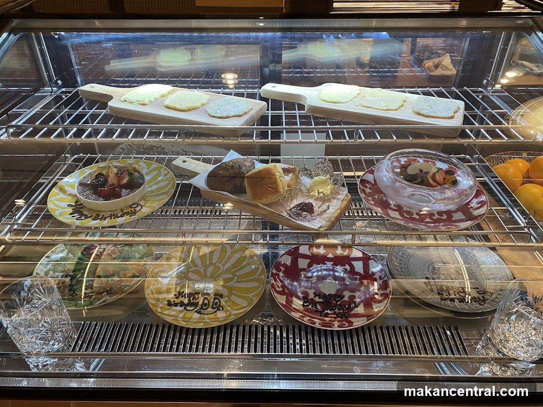 Display Case with Food Items