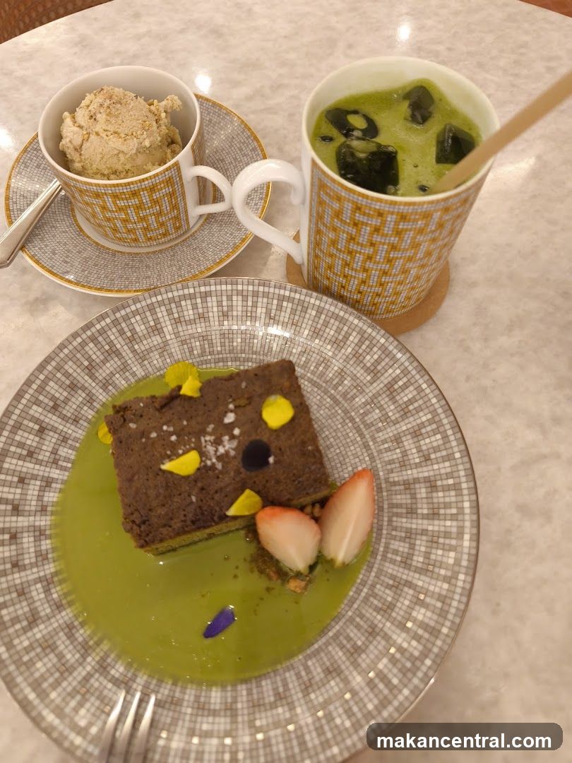 Table Setting with Desserts and Drinks