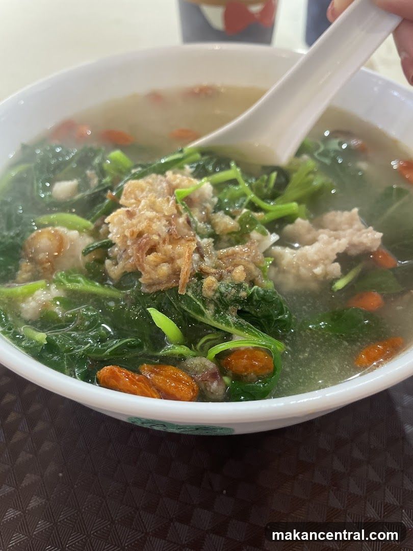 Spinach soup at Pek Kio mkt 01-30