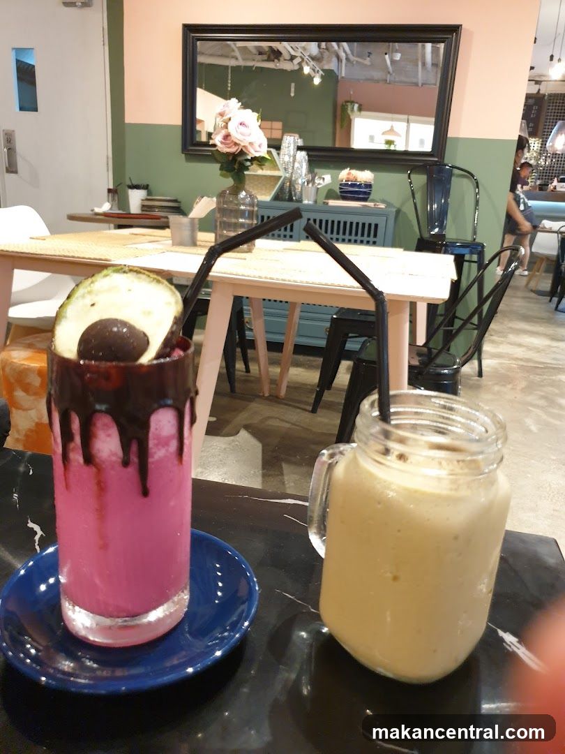 Cafe Interior with Drinks