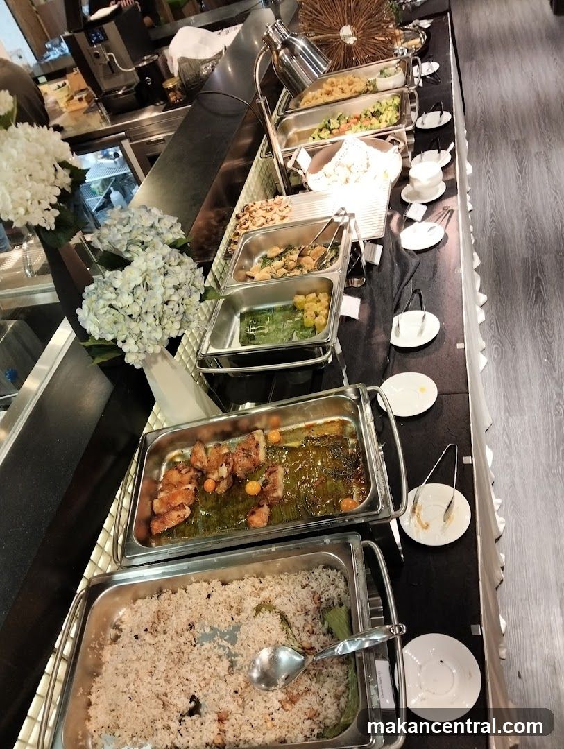Restaurant buffet area